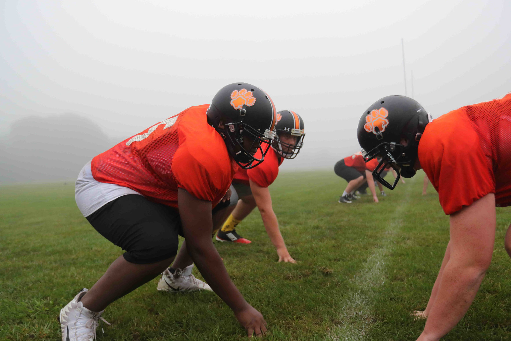 Middle Township High School football practice